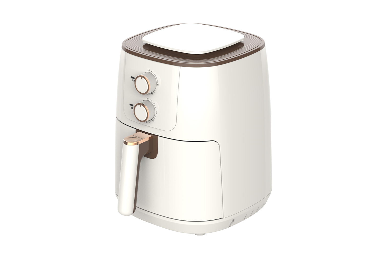 YAF-45ZJ01 4.5L AIR FRYER, Bebas Minyak, Pengoperasian Mudah dengan Kontrol Kenop Sederhana untuk Menggoreng, Memanggang, Memanggang, Memanggang