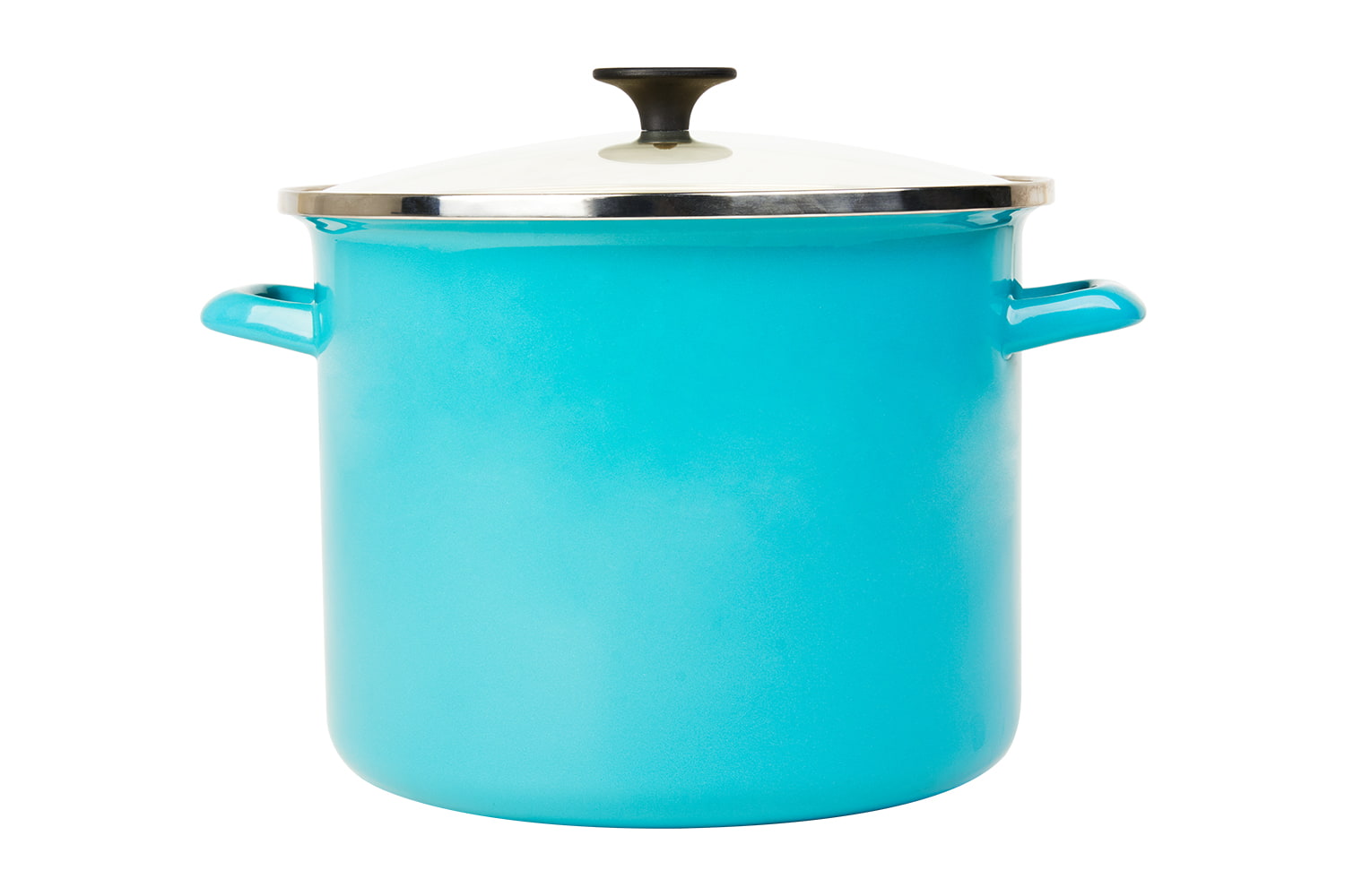 Panci Baja Enamel Peralatan Masak 12qt/26Cm dengan Pegangan dan Tutup, XL Besar, Antilengket Khusus