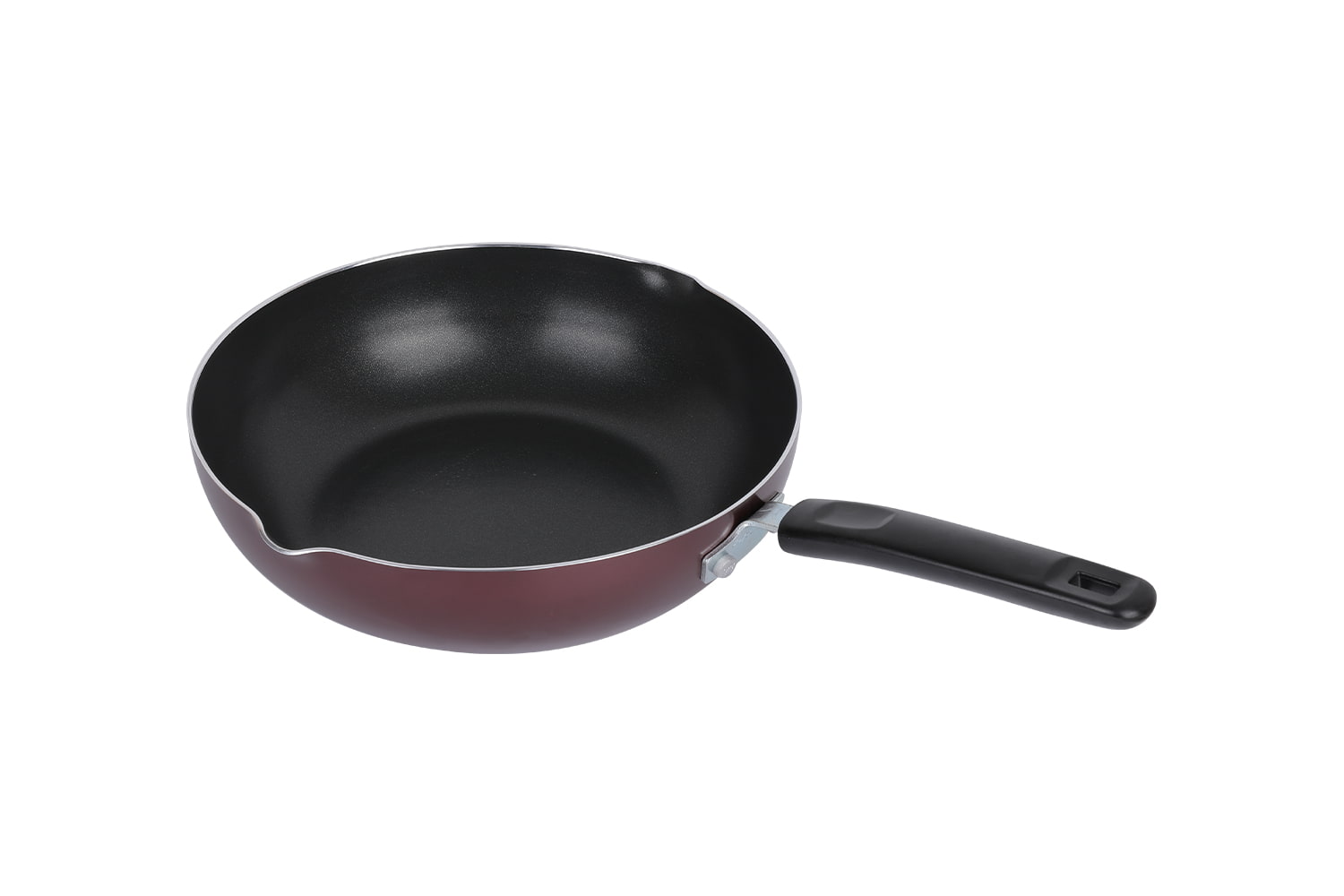 CLB2821D Wok-Dengan tutup kaca 28 wok, Flaming Wok, non-stick wok